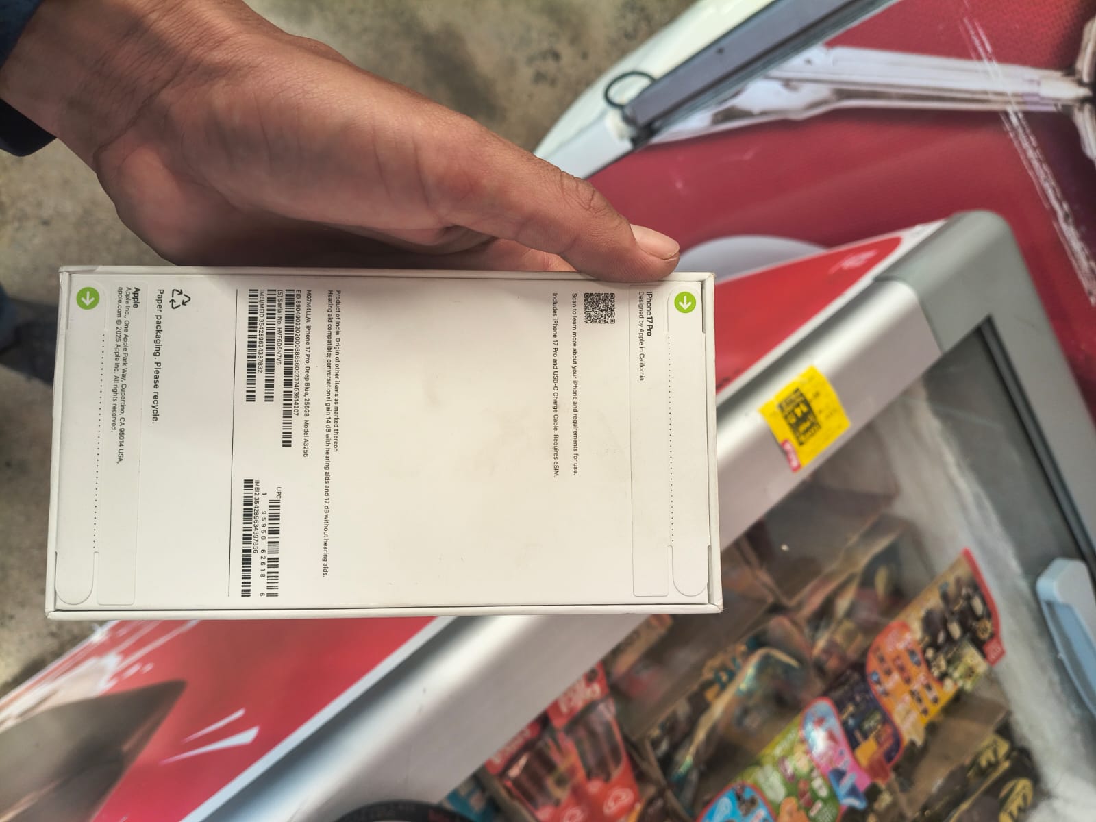 Entrega de iPhone 17 Pro